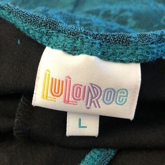 Lularoe teal beautiful cardigan  - Picture 3 of 4